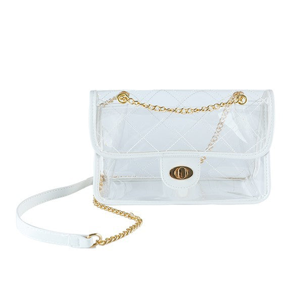 QUILTED CLEAR PVC BAG