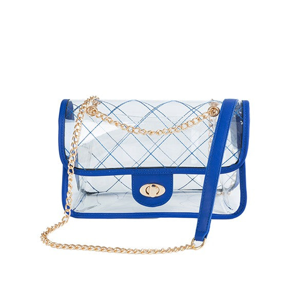 QUILTED CLEAR PVC BAG