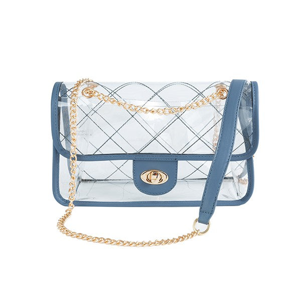 QUILTED CLEAR PVC BAG