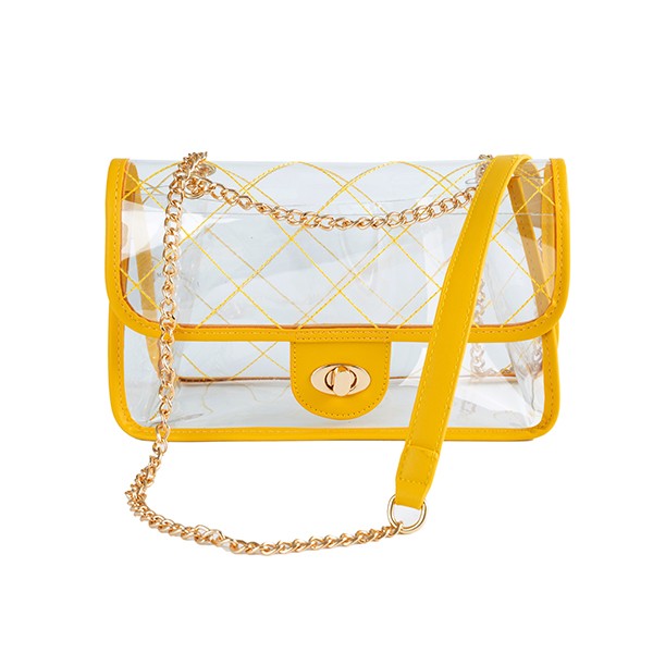 QUILTED CLEAR PVC BAG