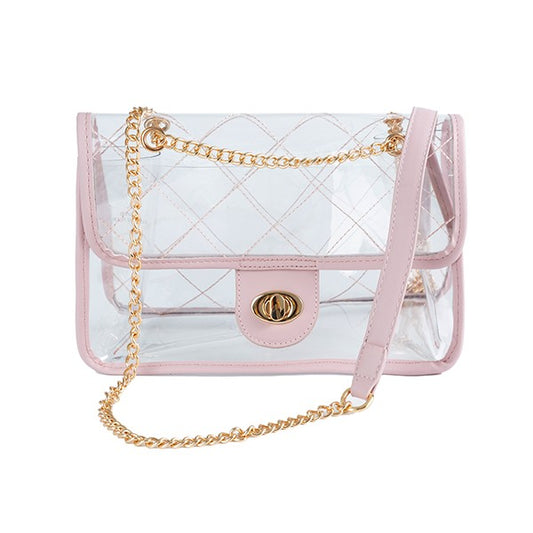 QUILTED CLEAR PVC BAG