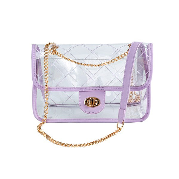 QUILTED CLEAR PVC BAG