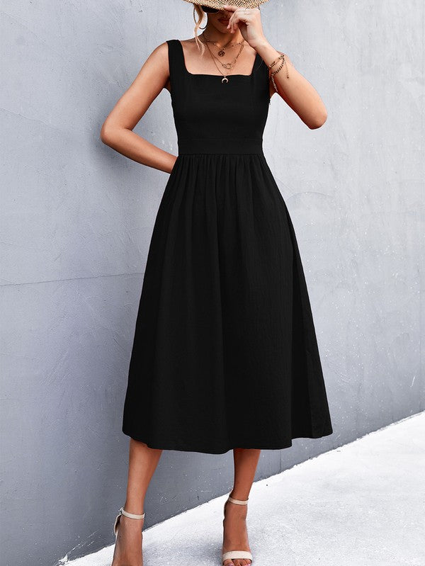 A LINE MIDI DRESS