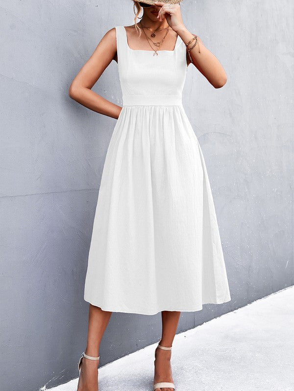 A LINE MIDI DRESS