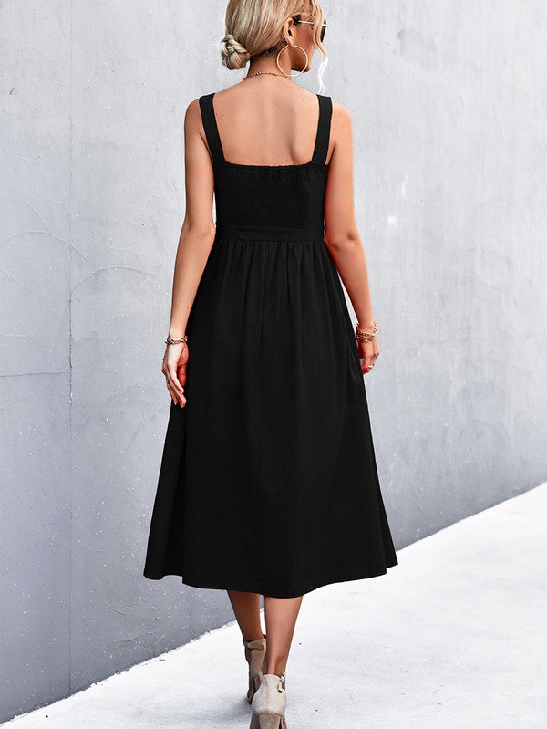 A LINE MIDI DRESS