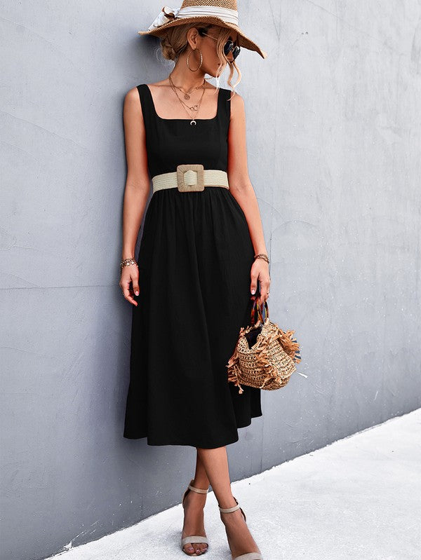 A LINE MIDI DRESS