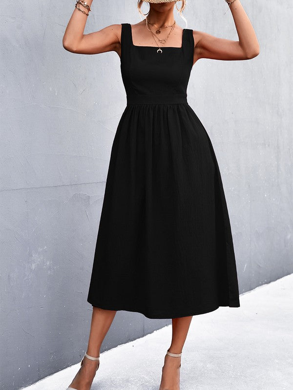 A LINE MIDI DRESS