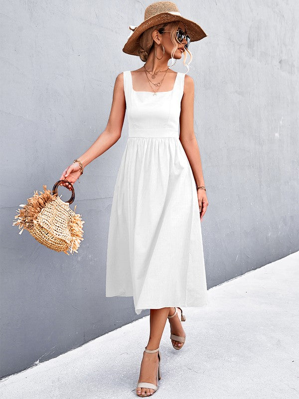 A LINE MIDI DRESS