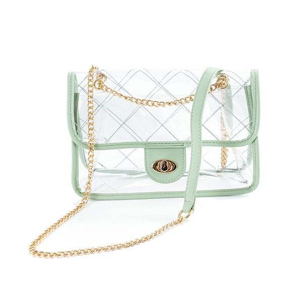 QUILTED CLEAR PVC BAG