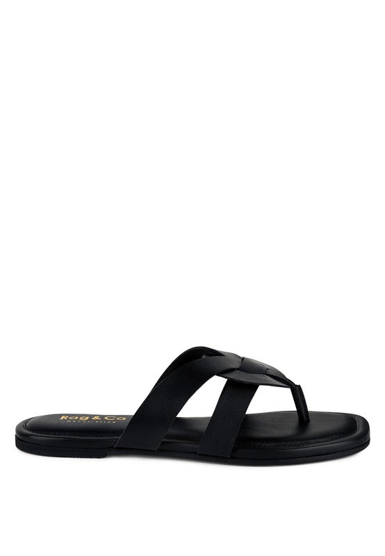 ANGELES FLAT SLIP ON SANDALS