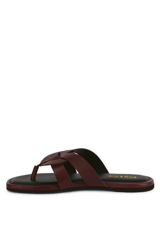 ANGELES FLAT SLIP ON SANDALS