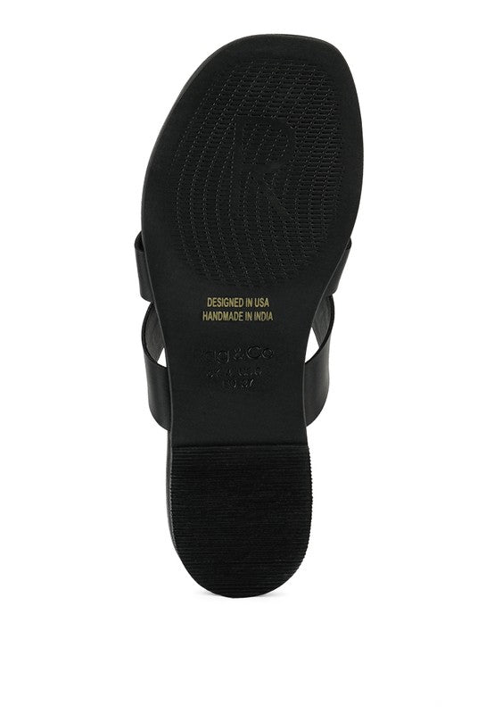 ANGELES FLAT SLIP ON SANDALS