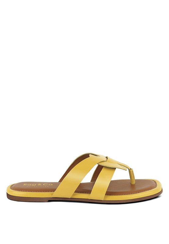 ANGELES FLAT SLIP ON SANDALS