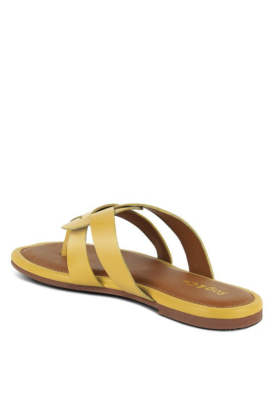 ANGELES FLAT SLIP ON SANDALS