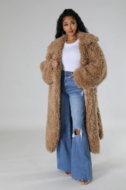 ATHINA FUZZY FUR WINTER HEAVY JACKET