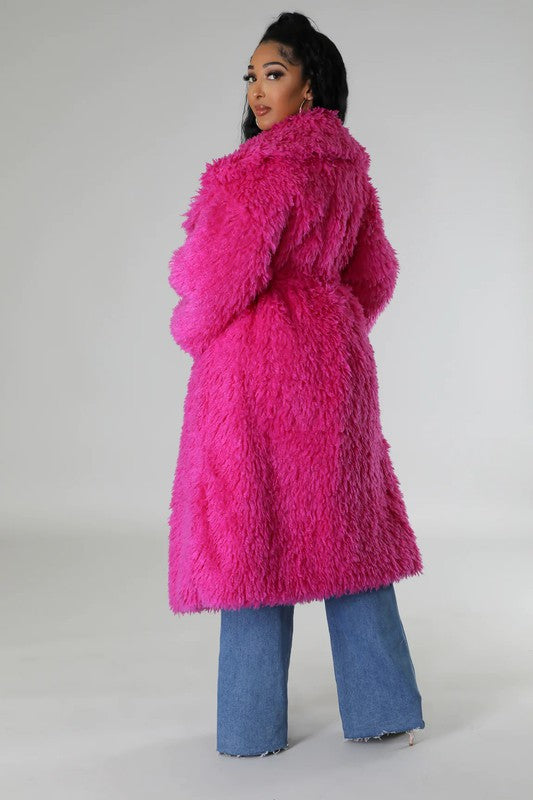 ATHINA FUZZY FUR WINTER HEAVY JACKET