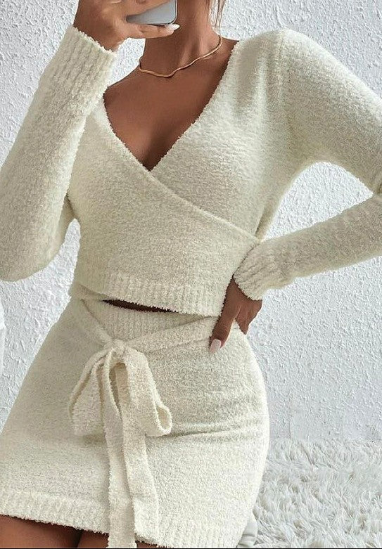 SWEATER SKIRT SET