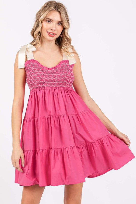 SWEETHEART BABYDOLL MINI DRESS