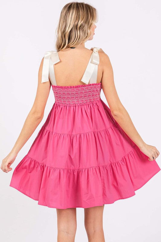 SWEETHEART BABYDOLL MINI DRESS