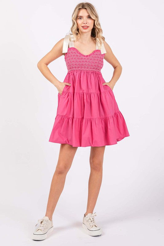 SWEETHEART BABYDOLL MINI DRESS