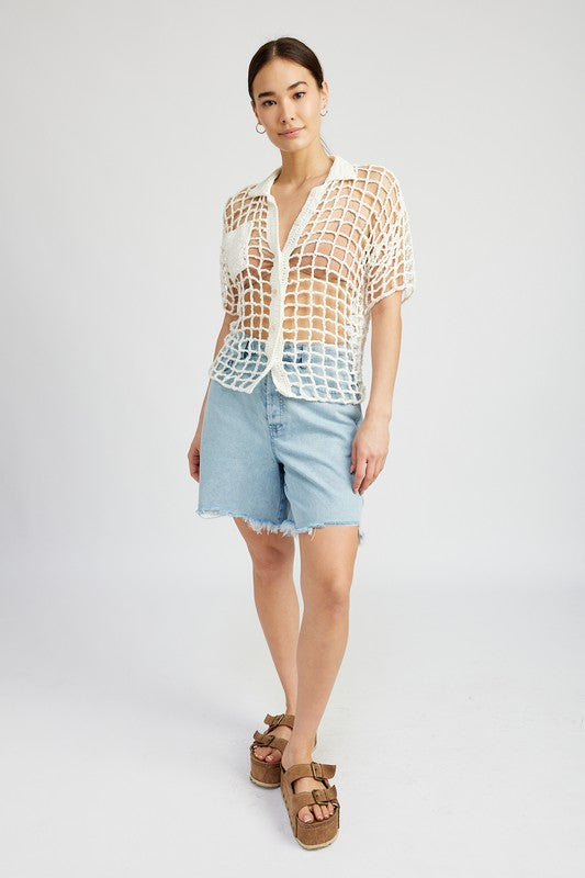 BOLD CROCHET SHIRT