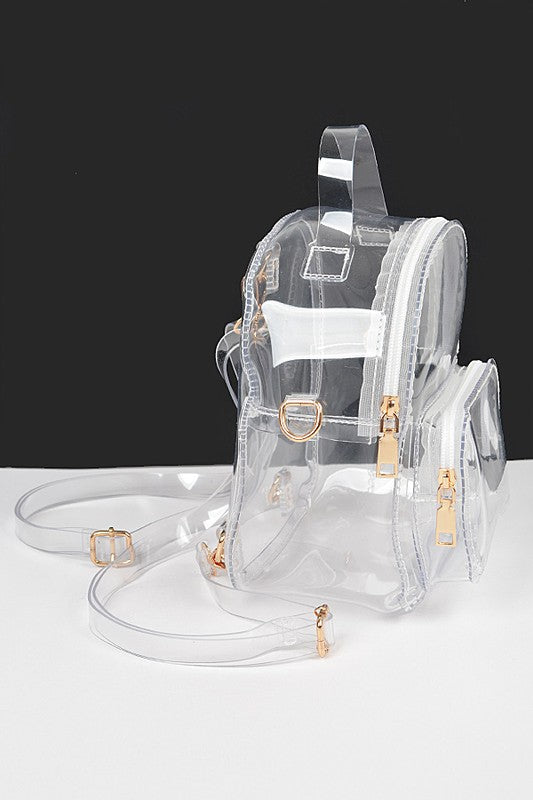 TRANSPARENT SMALL BACKPACK