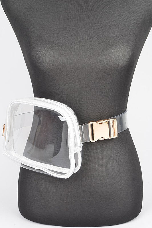 TRANSPARENT CONVERTIBLE FANNY PACK