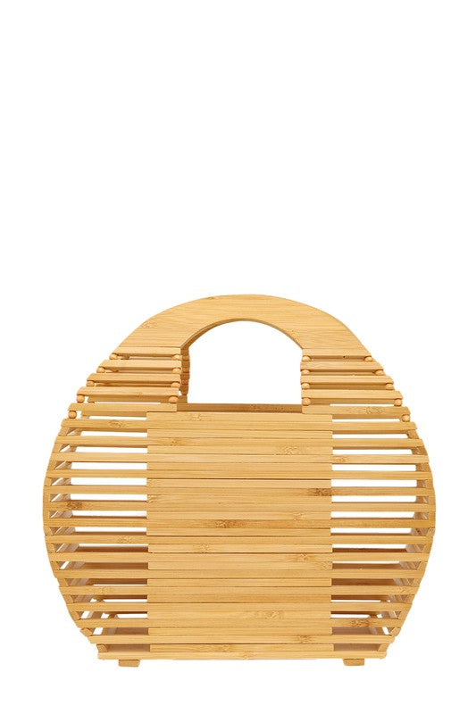 BAMBOO ARK ROUND SHAPE HAND BAG