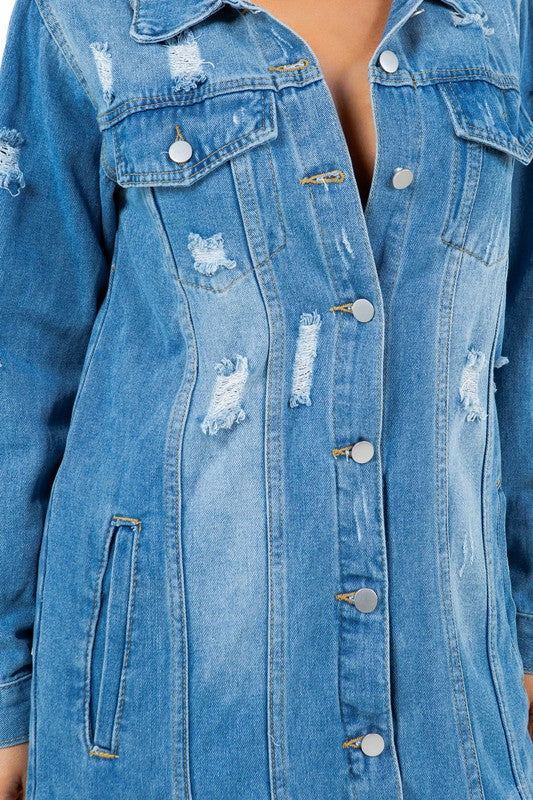 DENIM JACKET DRESS