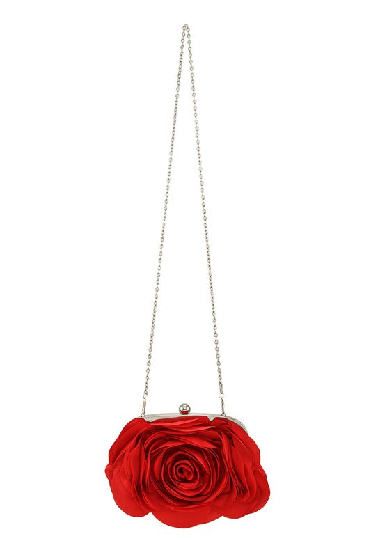 FLOWER SHAPE CHAIN STRAP PURSE