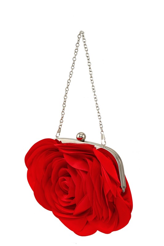 FLOWER SHAPE CHAIN STRAP PURSE