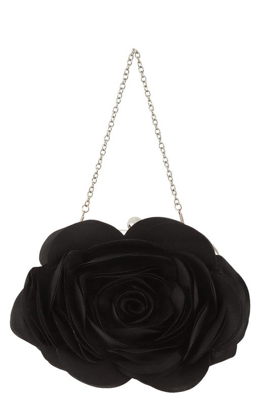 FLOWER SHAPE CHAIN STRAP PURSE