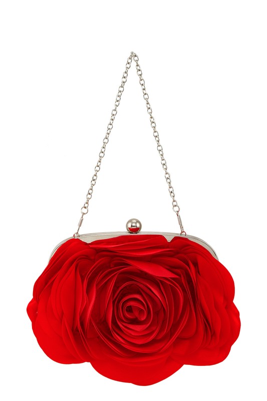 FLOWER SHAPE CHAIN STRAP PURSE