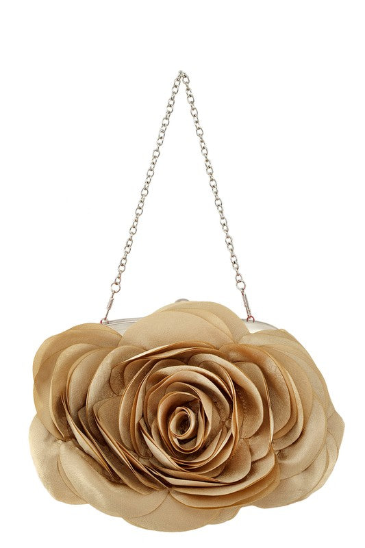 FLOWER SHAPE CHAIN STRAP PURSE