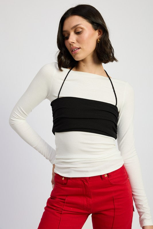 LAYERED LONG SLEEVE TOP