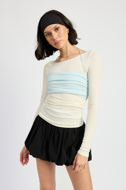 LAYERED LONG SLEEVE TOP