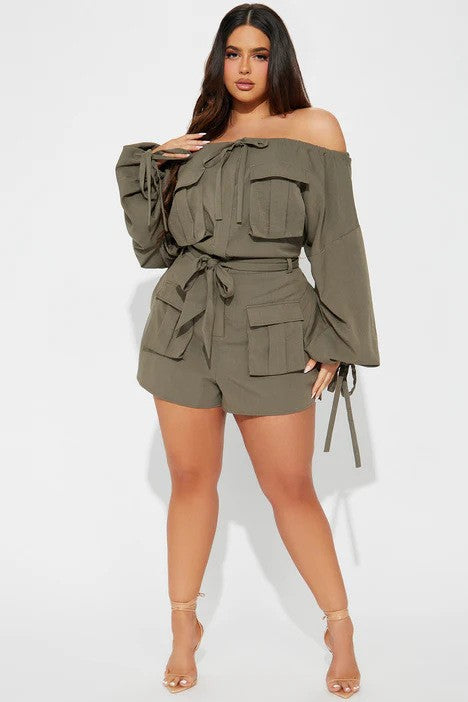 OFF THE SHOULDER ROMPER