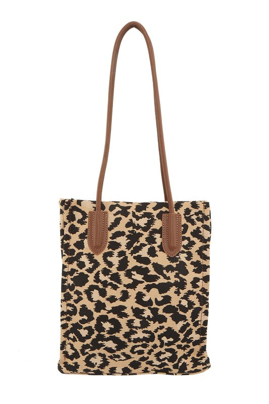 LEOPARD PRINT TOTE BAG