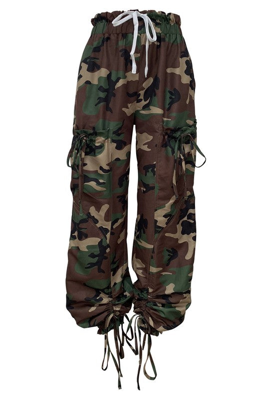 HAREM STYLE CARGO PANTS