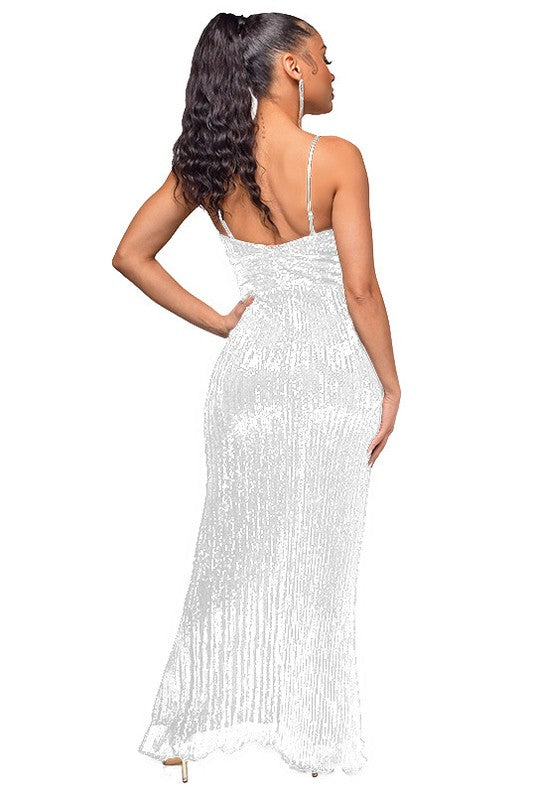 SPARKLY FLOOR LENGTH GOWN