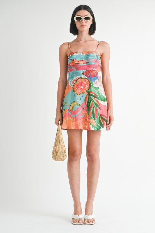 A LINE SLEEVELESS MINI DRESS