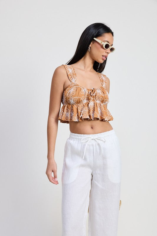 BABYDOLL CROPPED TOP