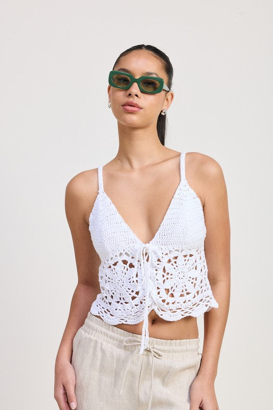 CROCHET  LACE TOP