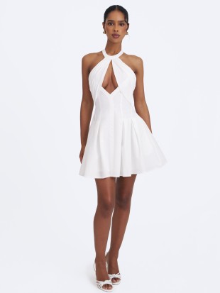 MISS CIRLE JORDYN KEYHOLE HALTER MINI DRESS