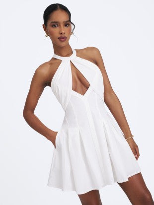 MISS CIRLE JORDYN KEYHOLE HALTER MINI DRESS