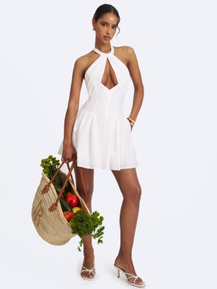 MISS CIRLE JORDYN KEYHOLE HALTER MINI DRESS