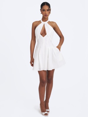 MISS CIRLE JORDYN KEYHOLE HALTER MINI DRESS