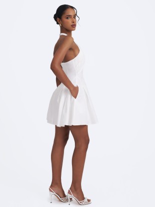 MISS CIRLE JORDYN KEYHOLE HALTER MINI DRESS