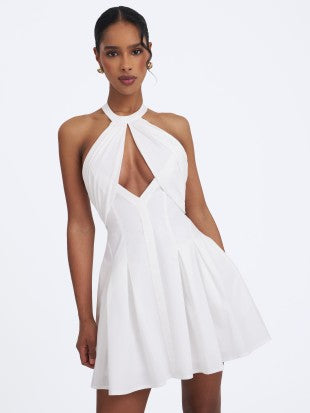 MISS CIRLE JORDYN KEYHOLE HALTER MINI DRESS