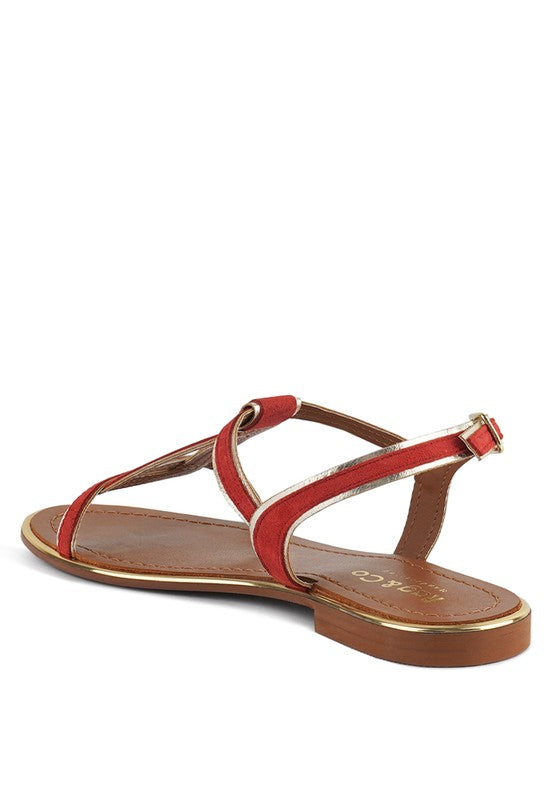 FEODORA FLAT SLIP ON SANDALS